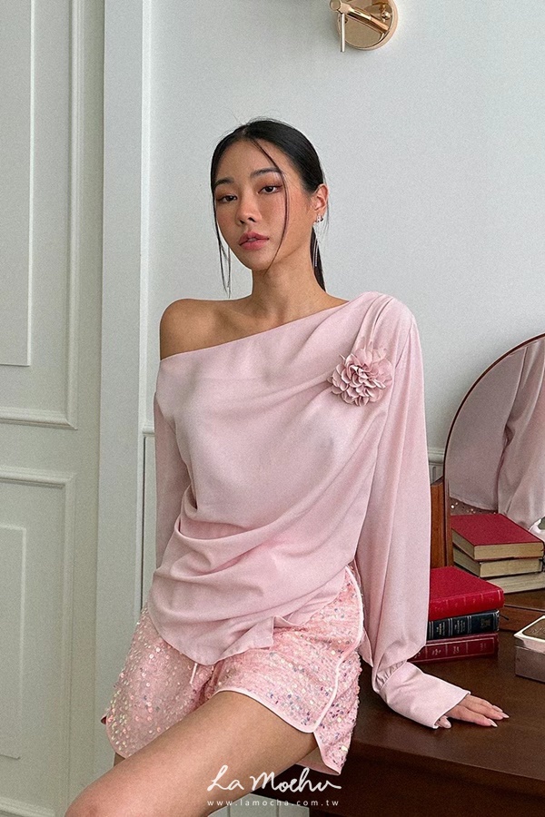 亮片鬆緊可愛短褲
